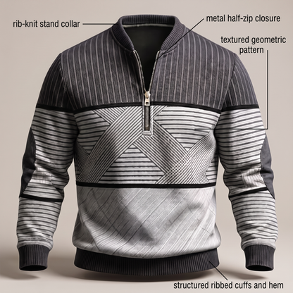 Classic Layer Half Zip Sweater