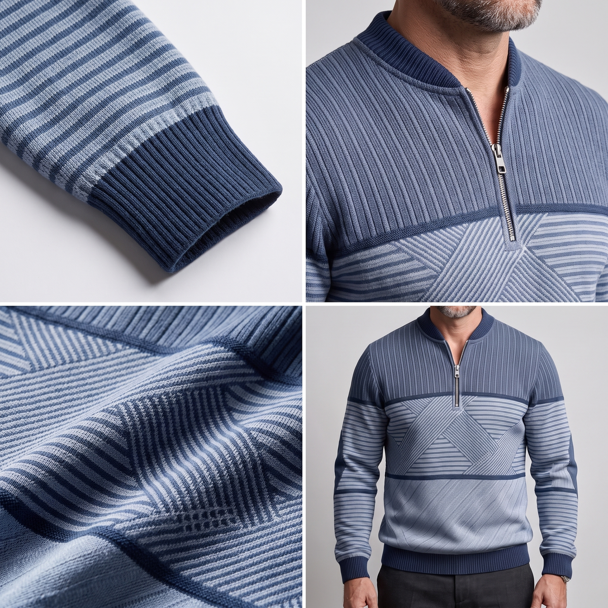 Classic Layer Half Zip Sweater