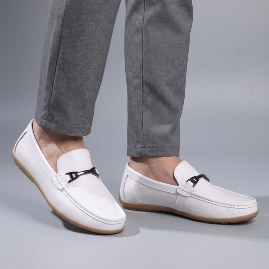 Classic Leather-Look Loafers