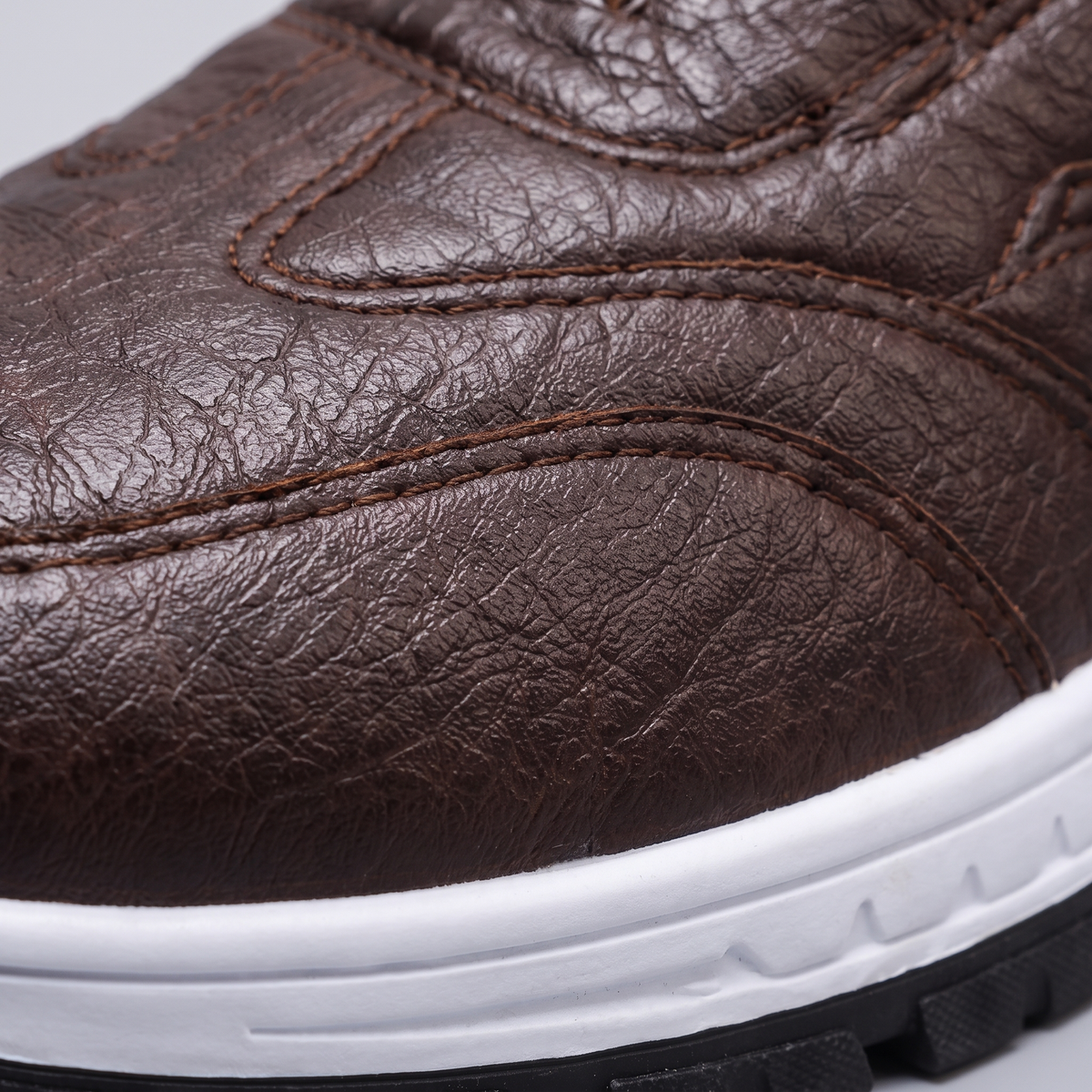 Classic Leather-Look Support Shoes