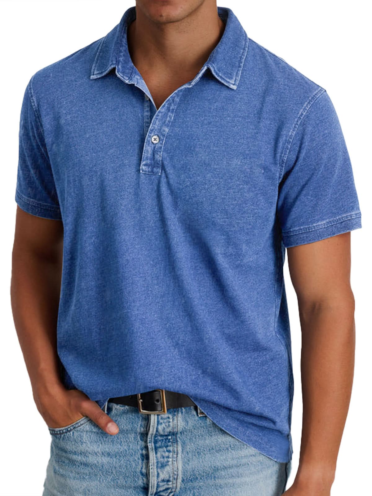 Classic Polo Tee - Blue