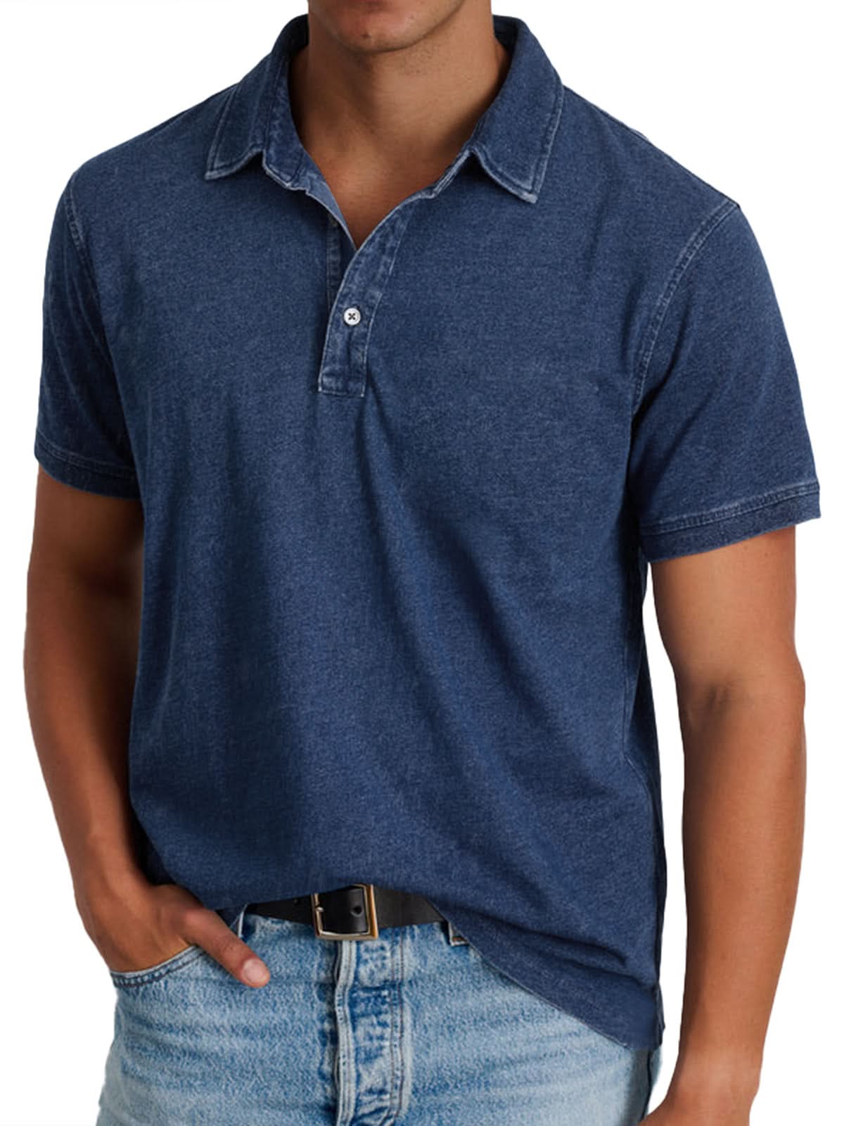 Classic Polo Tee - Navy