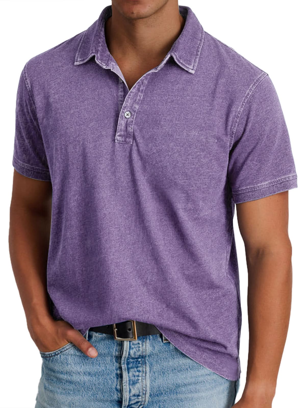 Classic Polo Tee - Purple
