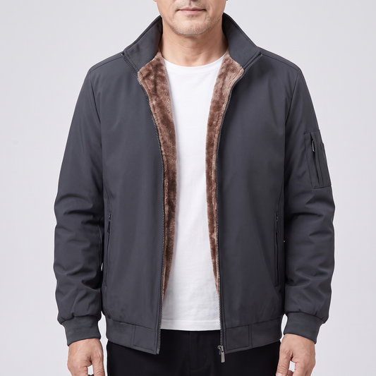 Classic Quilted Bomber Jacket