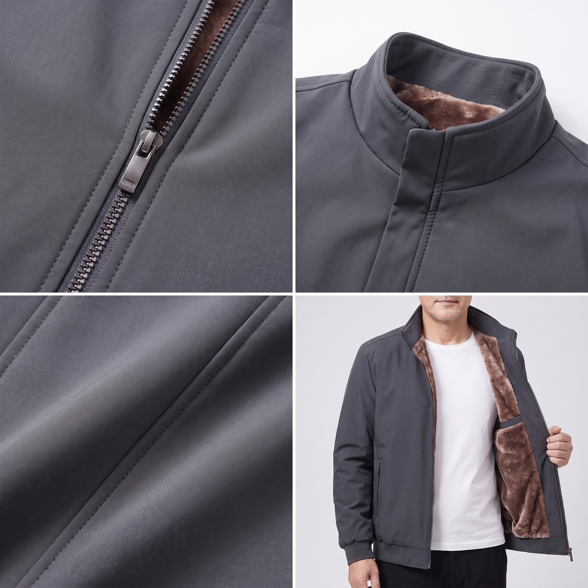 Classic Quilted Bomber Jacket