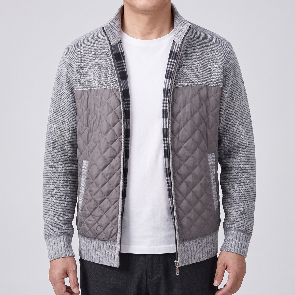 Classic Quilted Knit Jacket
