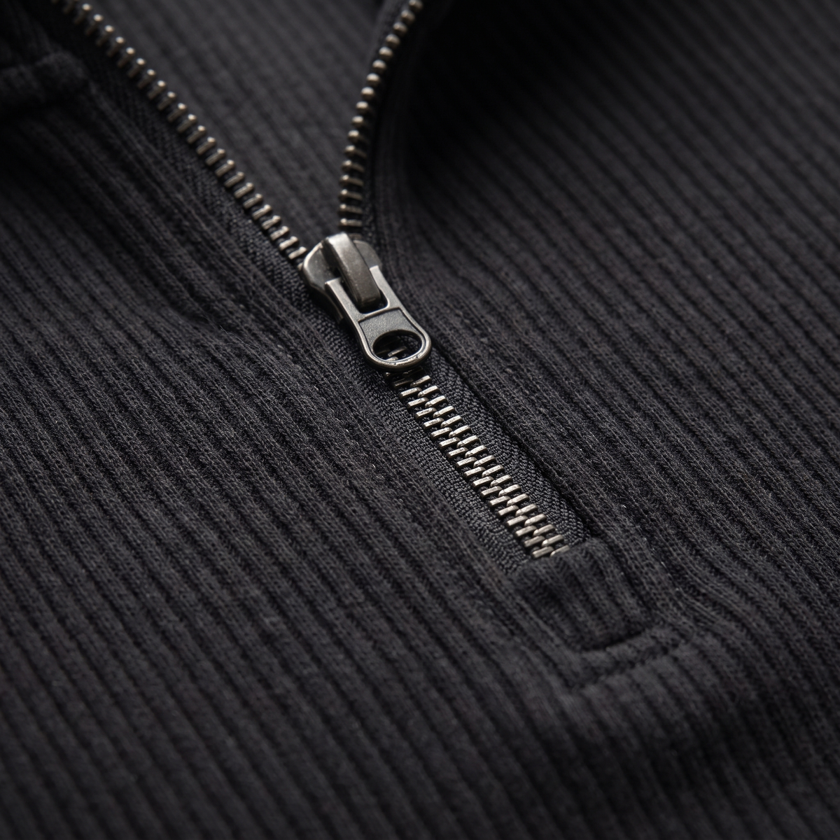 Classic Ribbed Half Zip Jumper