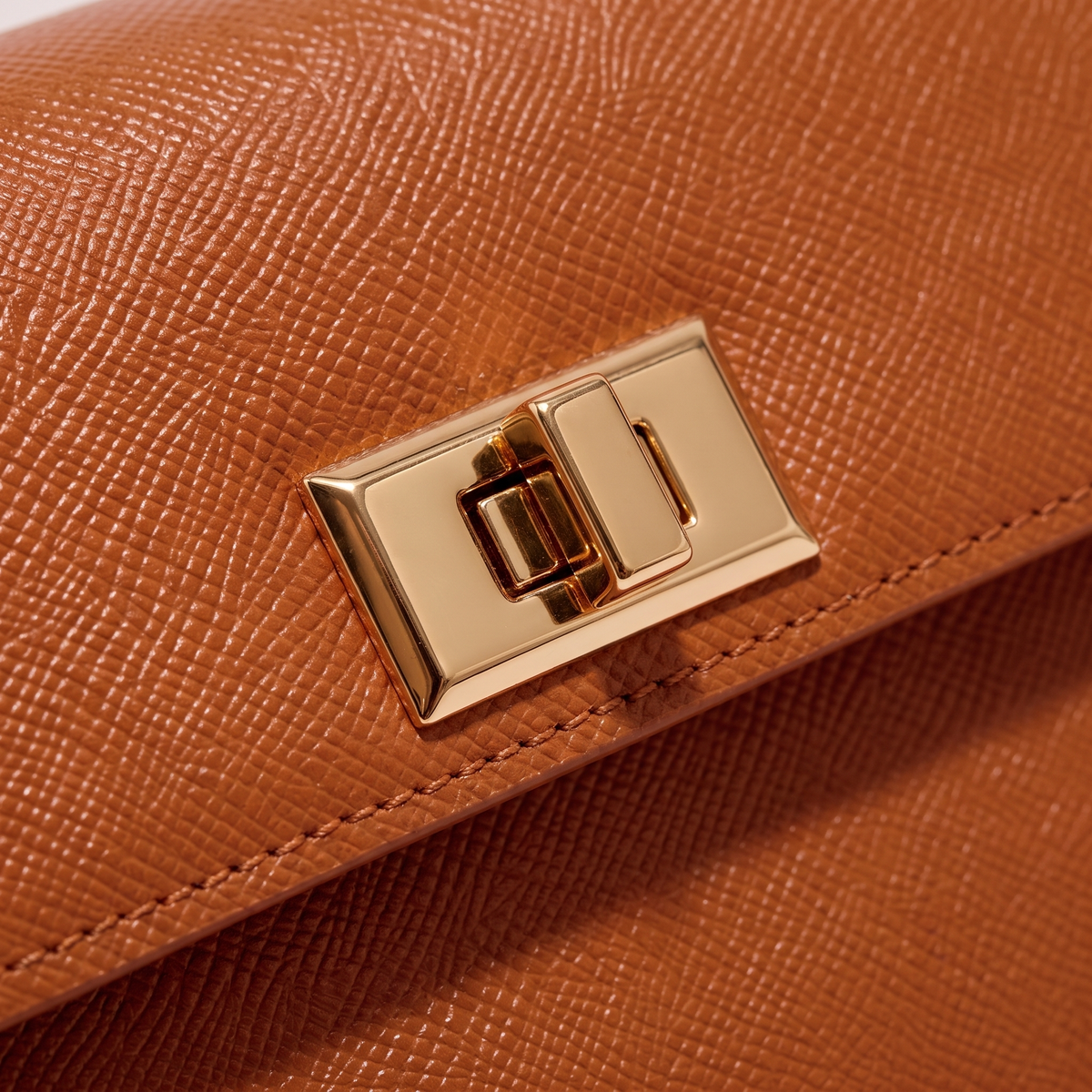 Classic Structured Leather-Look Handbag