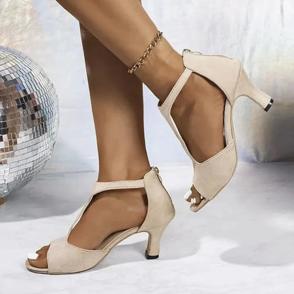 Classic Suede-Look Heels