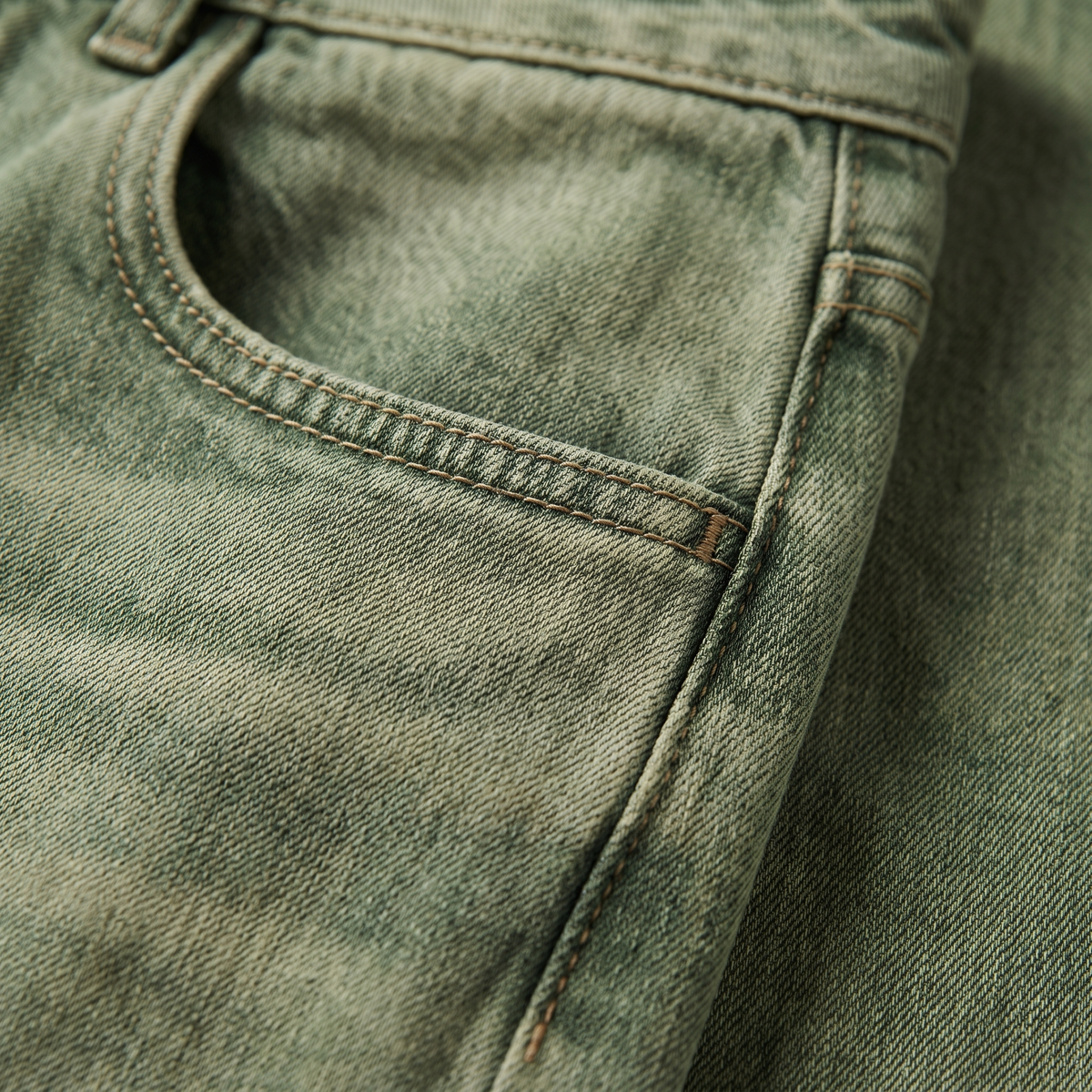 Classic Wide Leg Denim Trousers