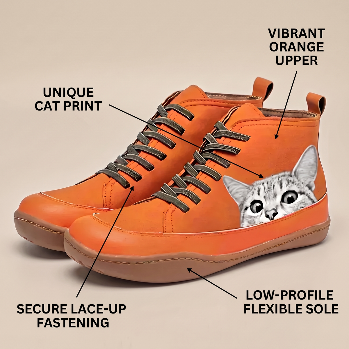 Cleo Feline Leather-Look Boots