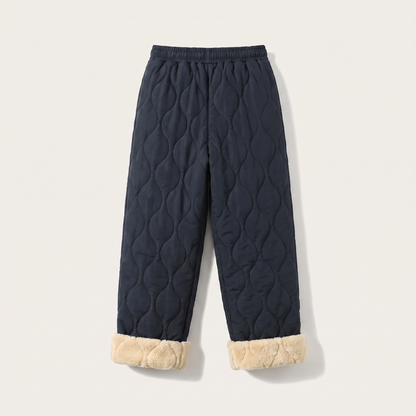 Cloud Comfort Quilted Pants - Navy