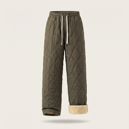 Cloud Comfort Quilted Pants - Olive