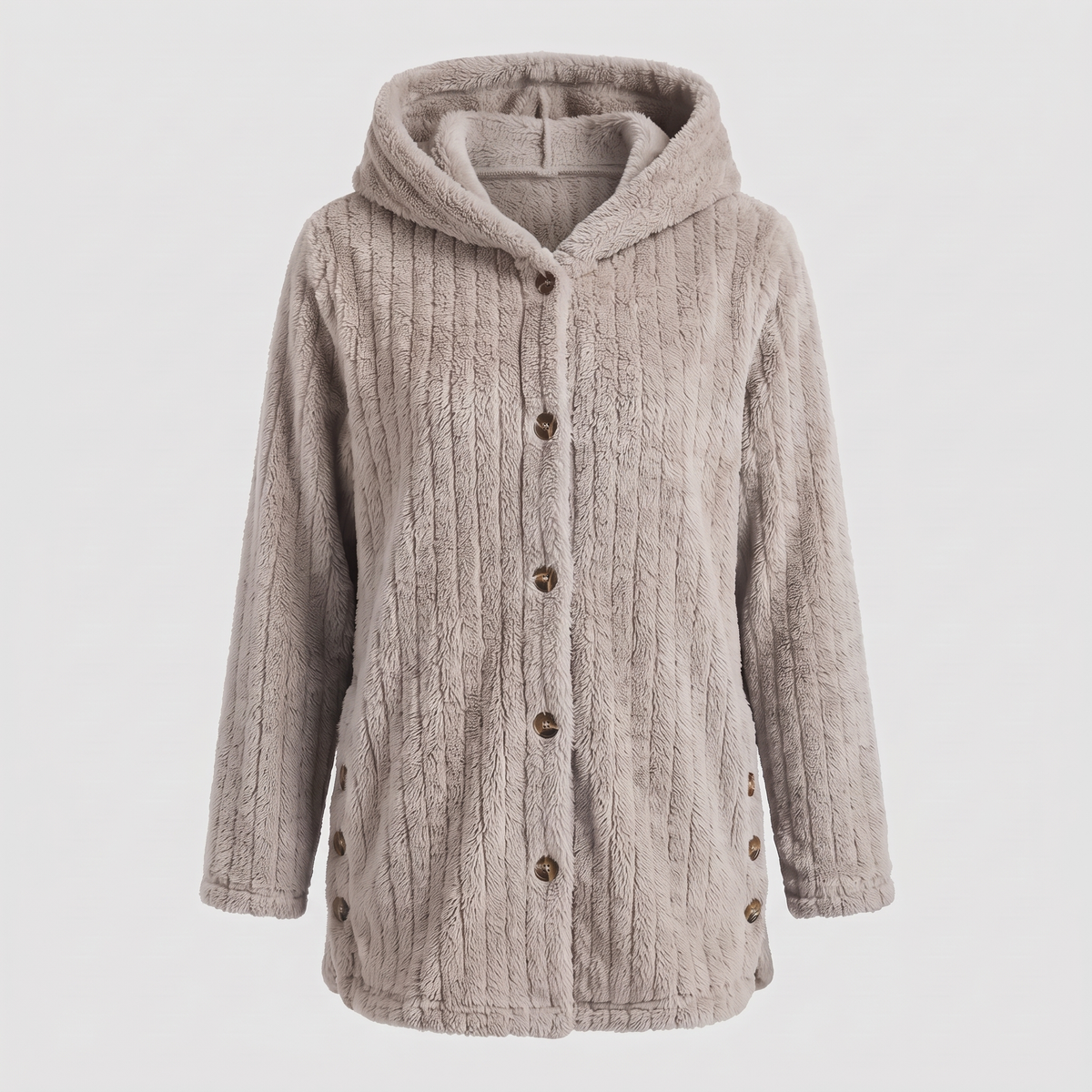 Comfort Layer Hooded Jacket - Light Grey