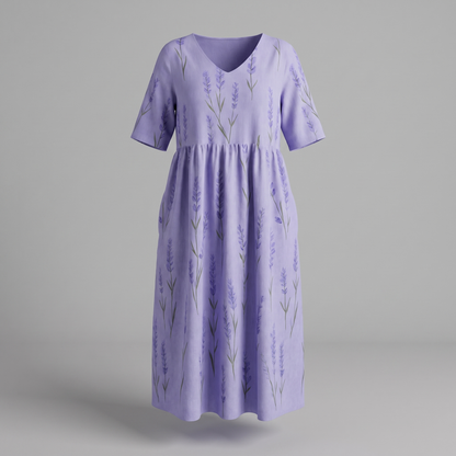 Comfortable Flow Dress - Lavender (Almost gone)