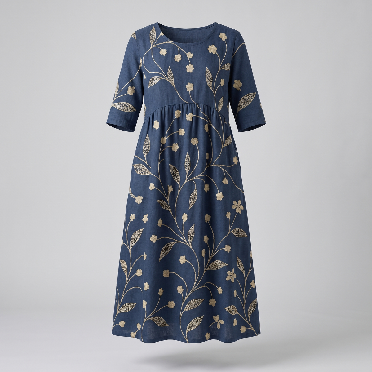 Comfortable Flow Dress - Navy Blue (Almost gone)