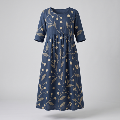 Comfortable Flow Dress - Navy Blue (Almost gone)