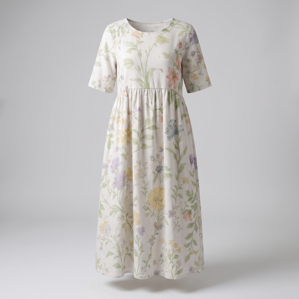 Comfortable Flow Dress - White