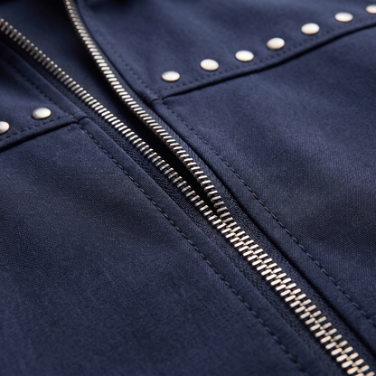Contrast Panel Hooded Jacket