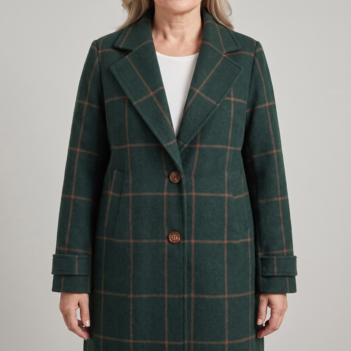 Coralie Checkered Coat