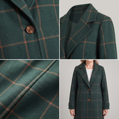 Coralie Checkered Coat