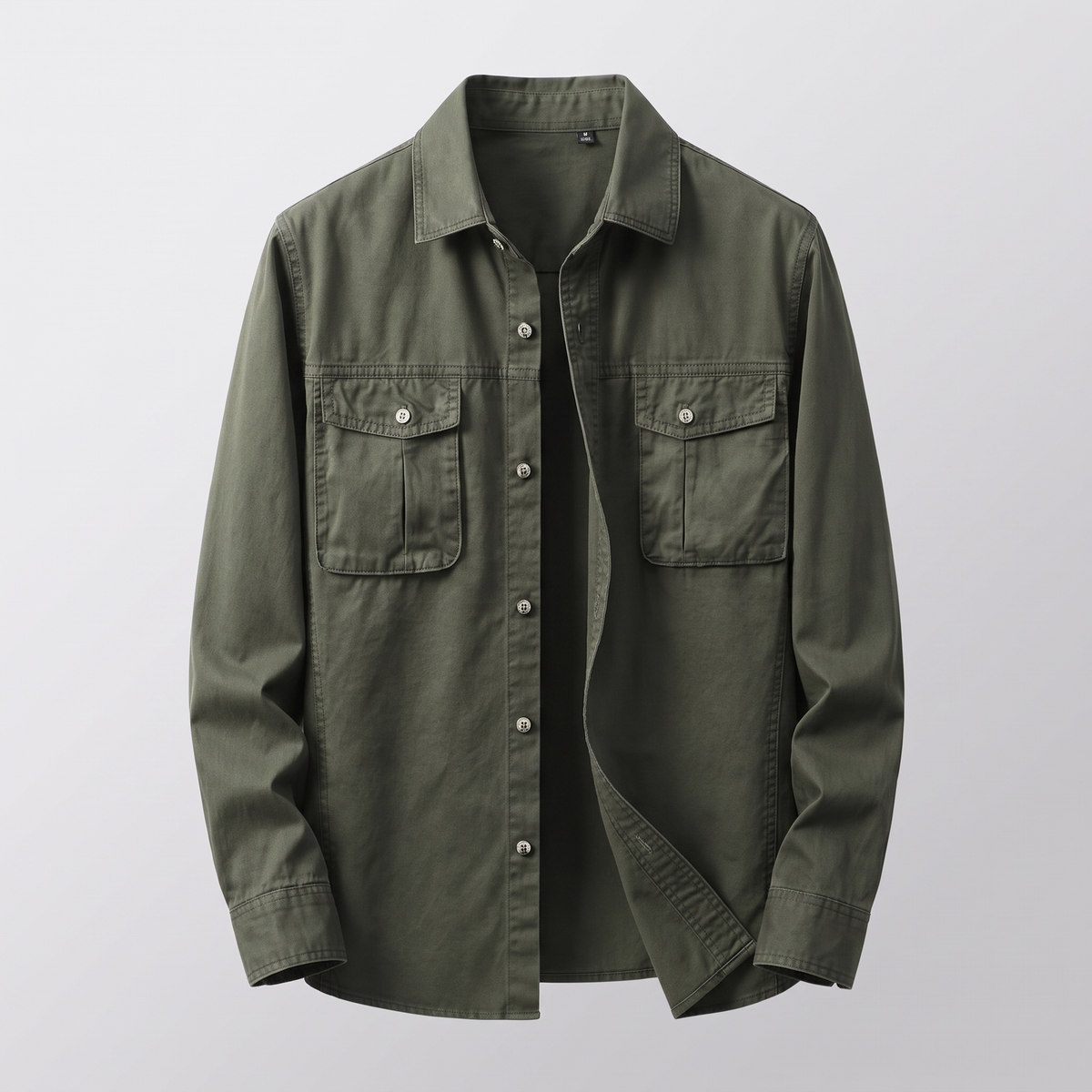 Corbin Canvas Overshirt - Green
