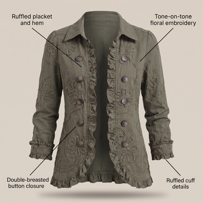 Cordelia Floral Trim Jacket