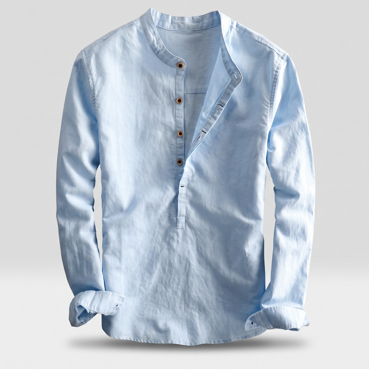 Premium Corden Linen Shirt - Blue