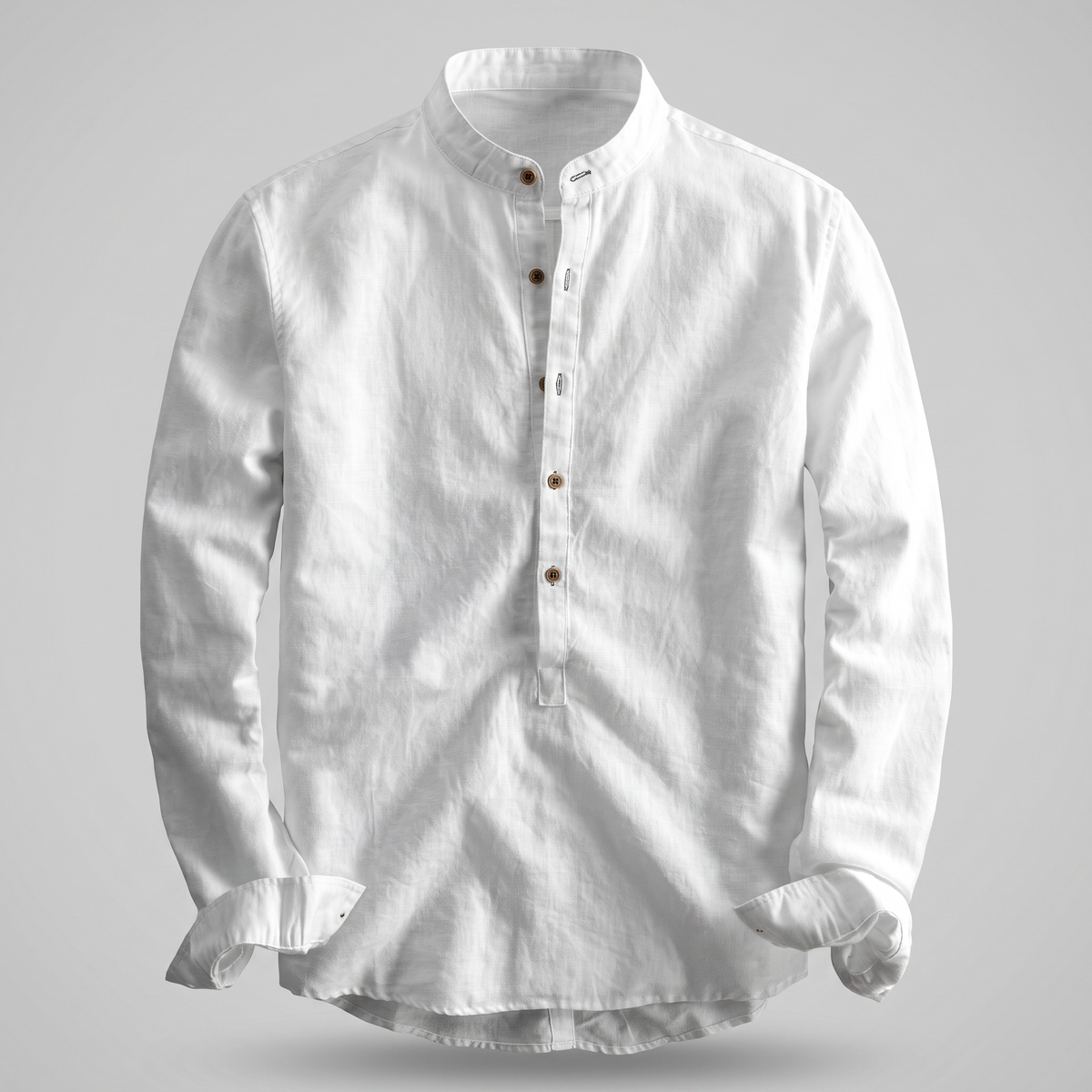Premium Corden Linen Shirt - White