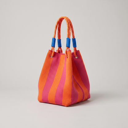 Corvina Tote Bag - Coral Flame
