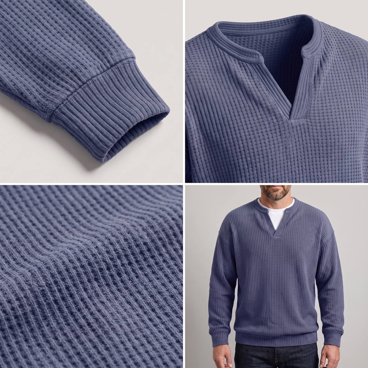 Cosy Layer Waffle Top