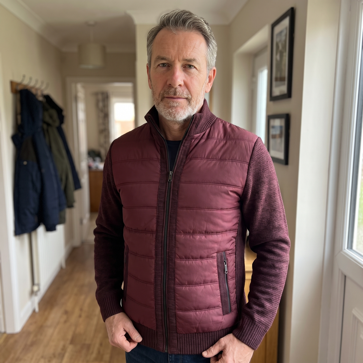 Cosy Textured Padded Jacket