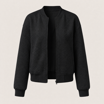 Cresswell Lightweight Zip Cardigan - Black