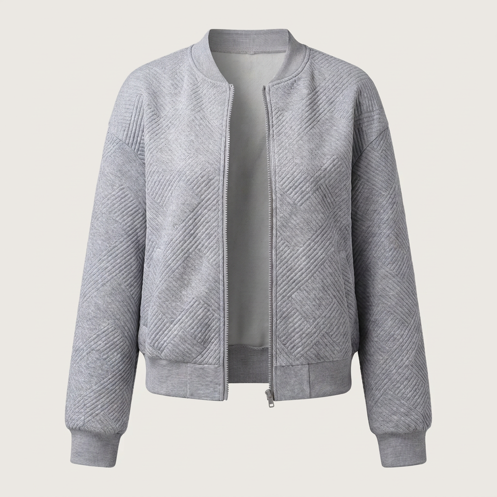 Cresswell Lightweight Zip Cardigan - Grey
