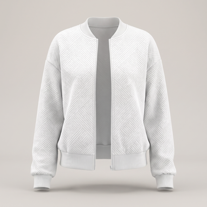 Cresswell Lightweight Zip Cardigan - White