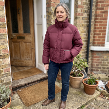 Dahlia Contrast-Collar Winter Coat