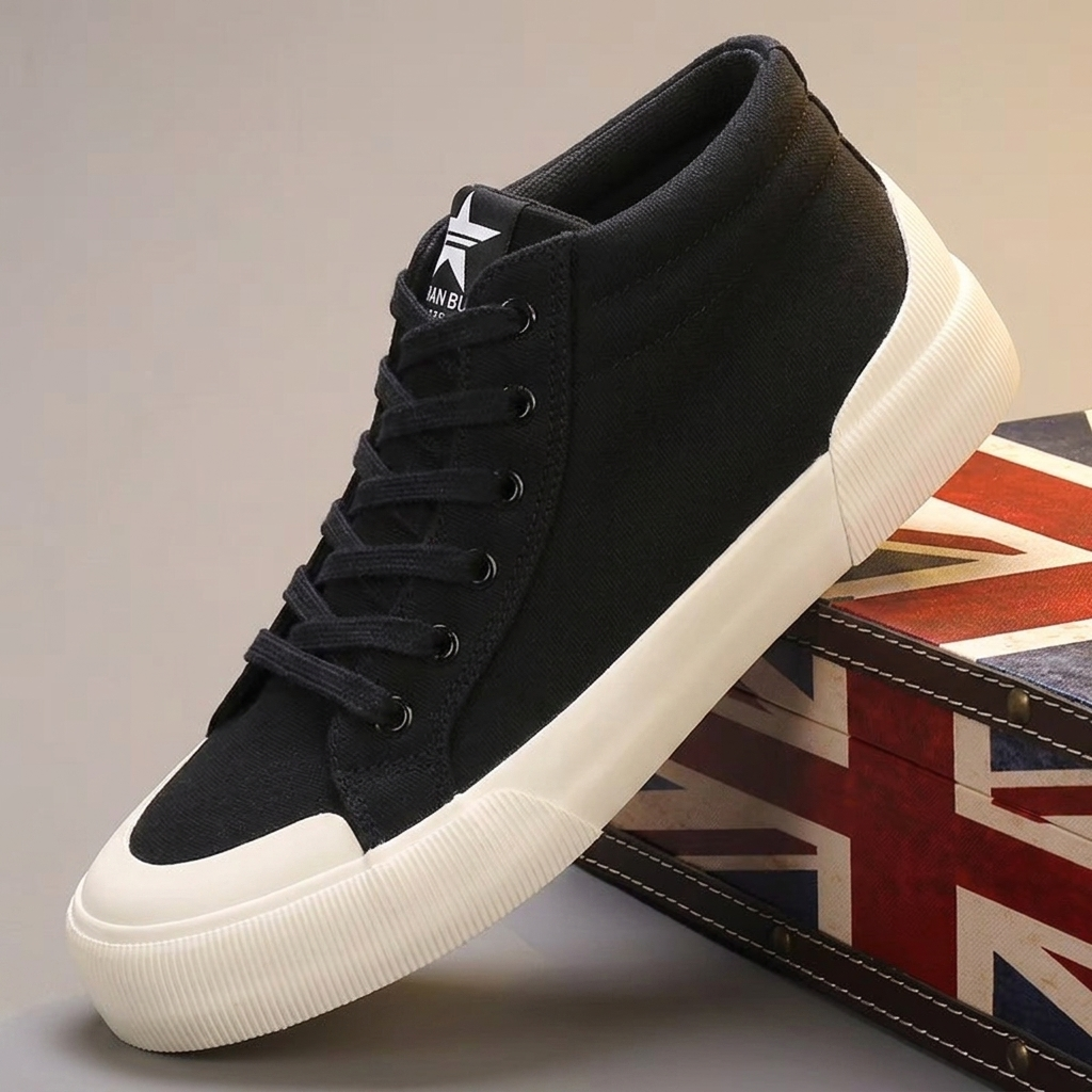 Dalston Urban Canvas Trainers - Black