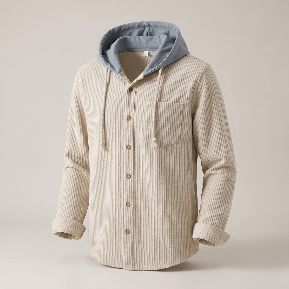 Dante Corduroy Hoodie - Beige