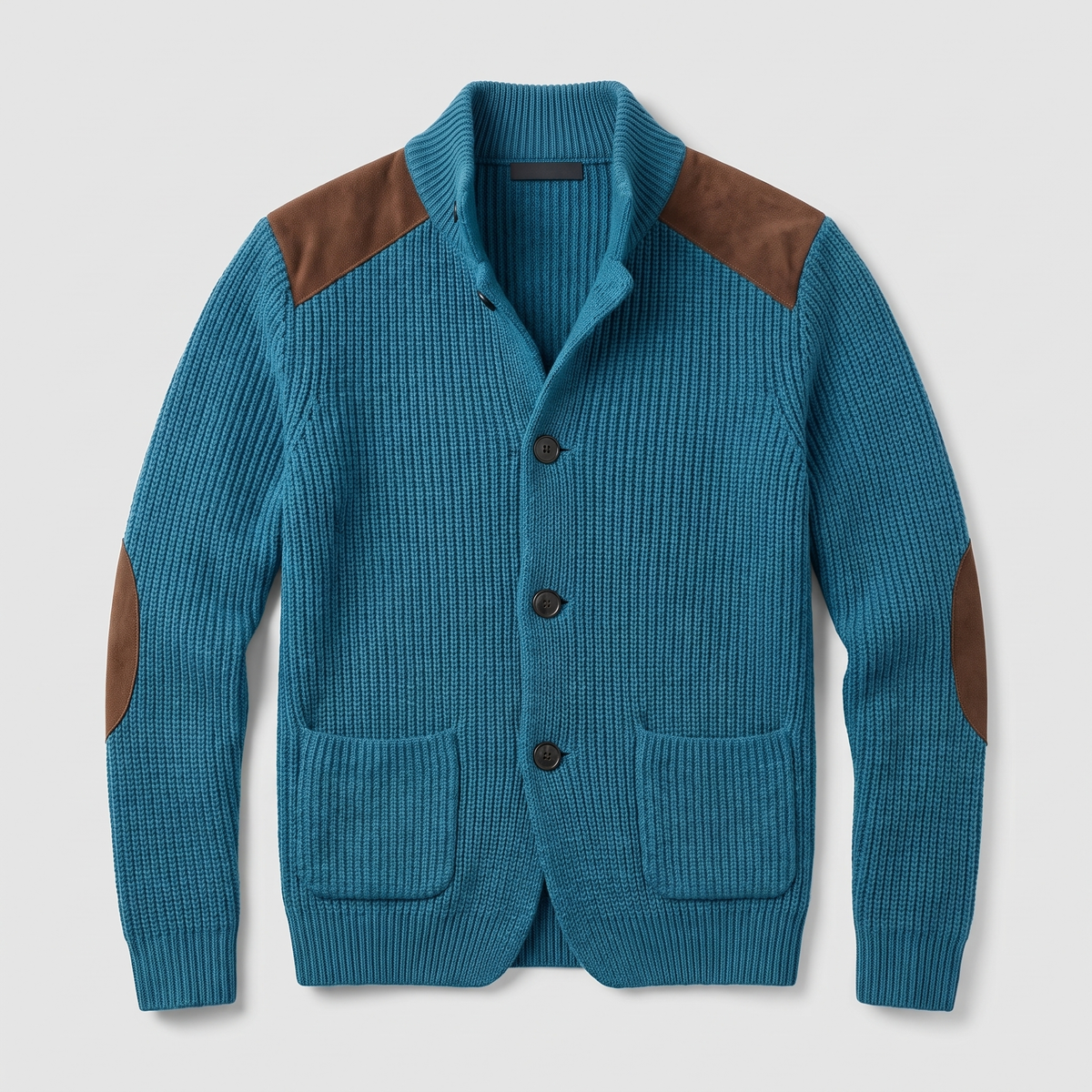 Davenport Knitted Blazer - Lake Blue