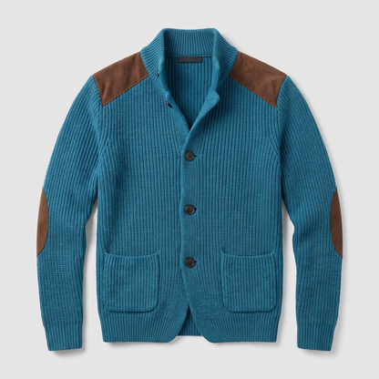 Davenport Knitted Blazer - Lake Blue