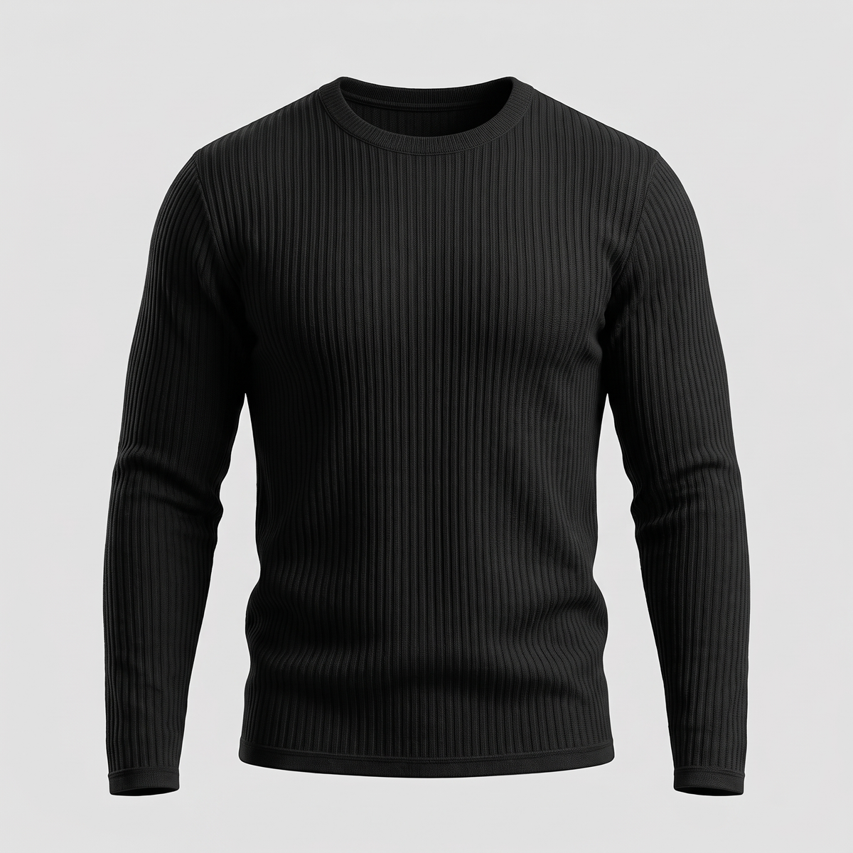 Derrickson Ribbed Sweater - Black