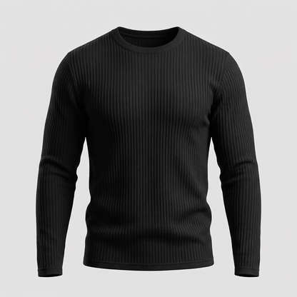 Derrickson Ribbed Sweater - Black