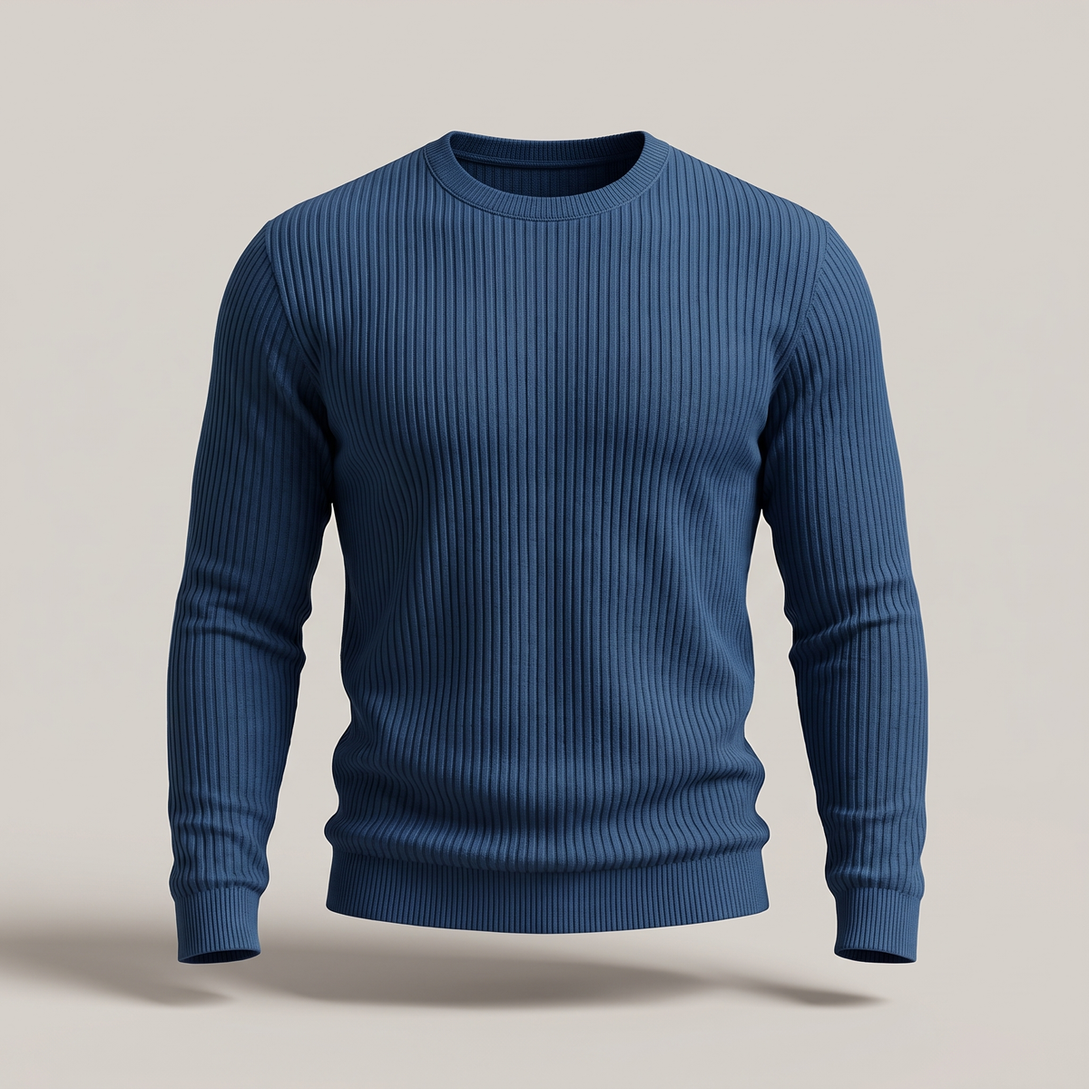 Derrickson Ribbed Sweater - Blue