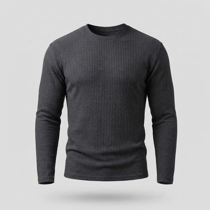 Derrickson Ribbed Sweater - Grey