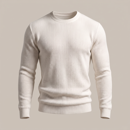 Derrickson Ribbed Sweater - White