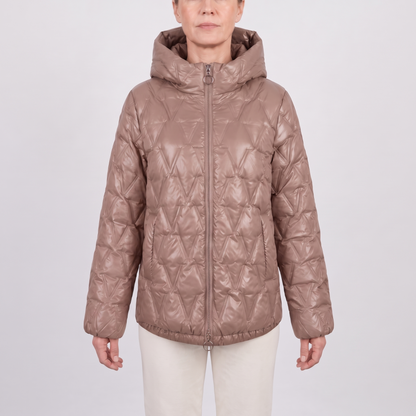 Diamond Patch Hooded Jacket