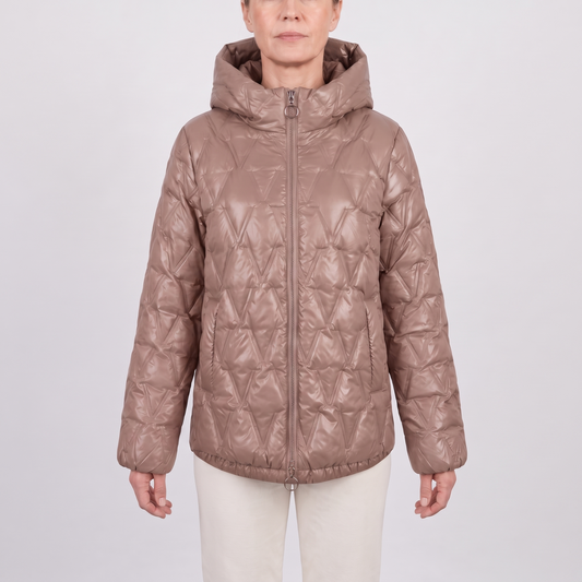 Diamond Patch Hooded Jacket