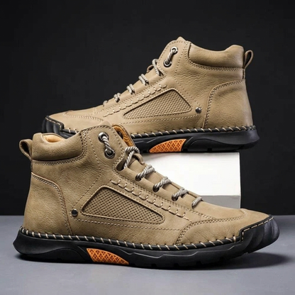 Draxford Rugged High-Top Boots - Khaki