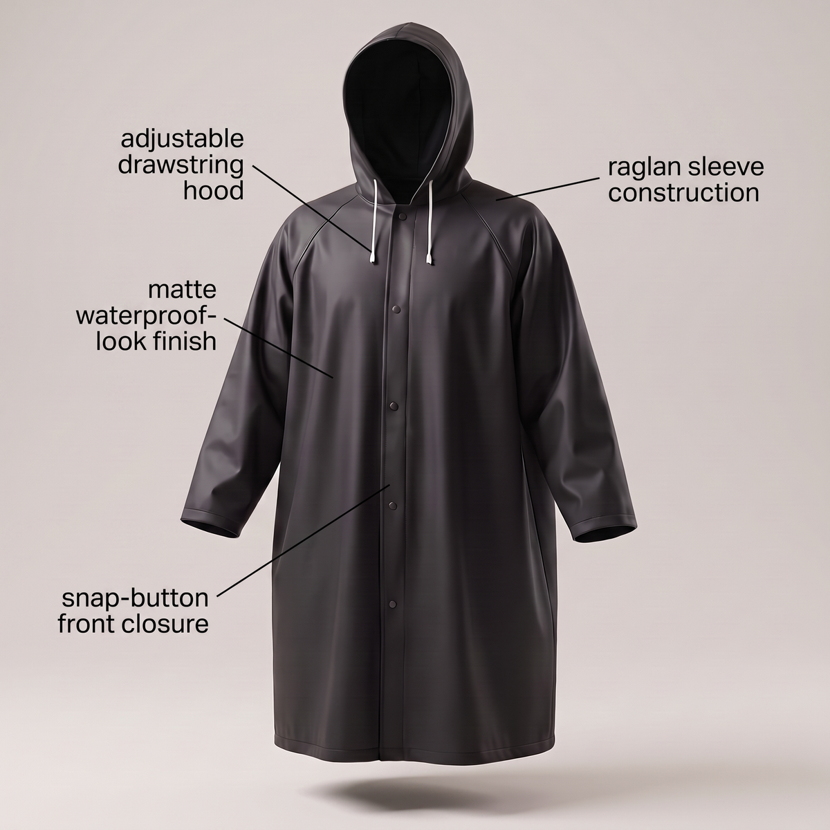 Dryguard Long Hooded Raincoat