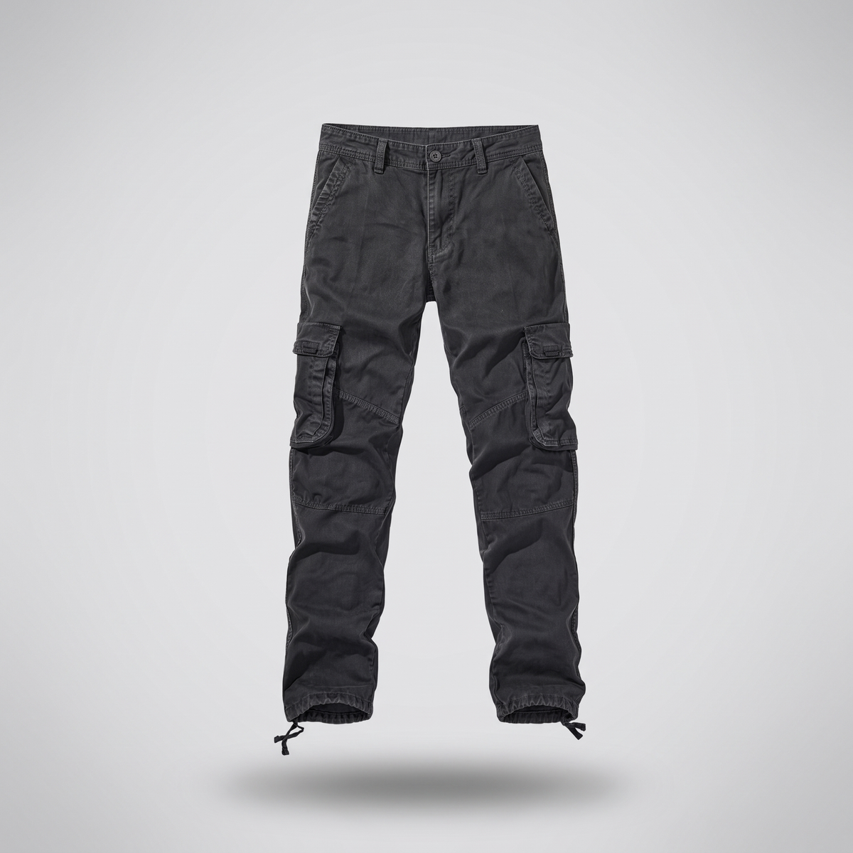 Durable Straight Fit Trousers - Dark Grey